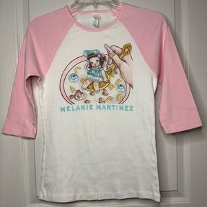 Rare Melanie Martinez Crybaby Alphabet Cereal Girl Raglan Shirt
